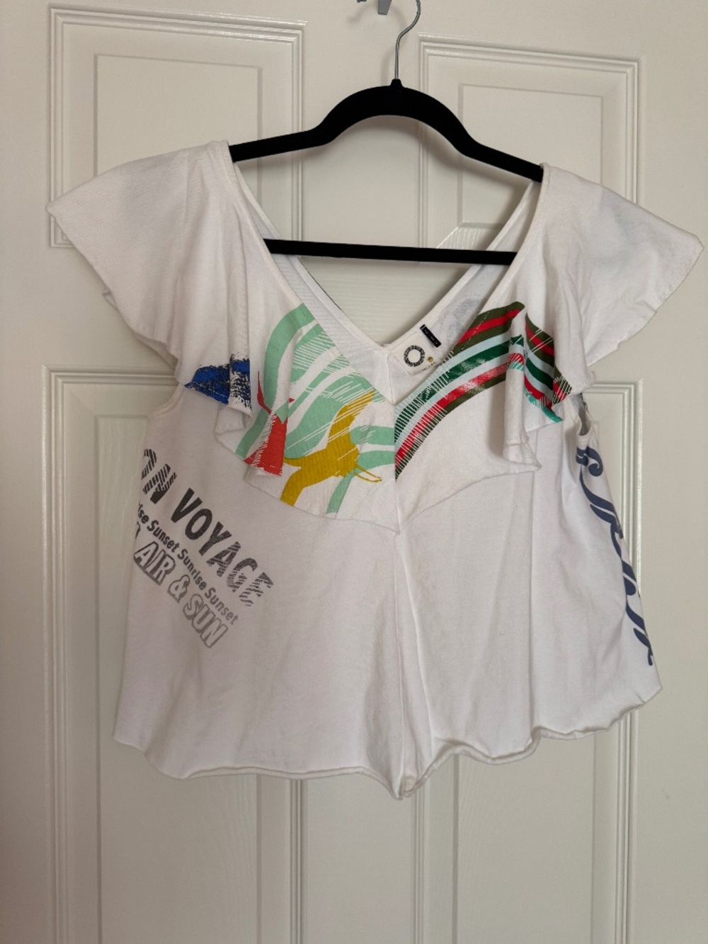 Bon Voyage Anthropologie Flutter Top
